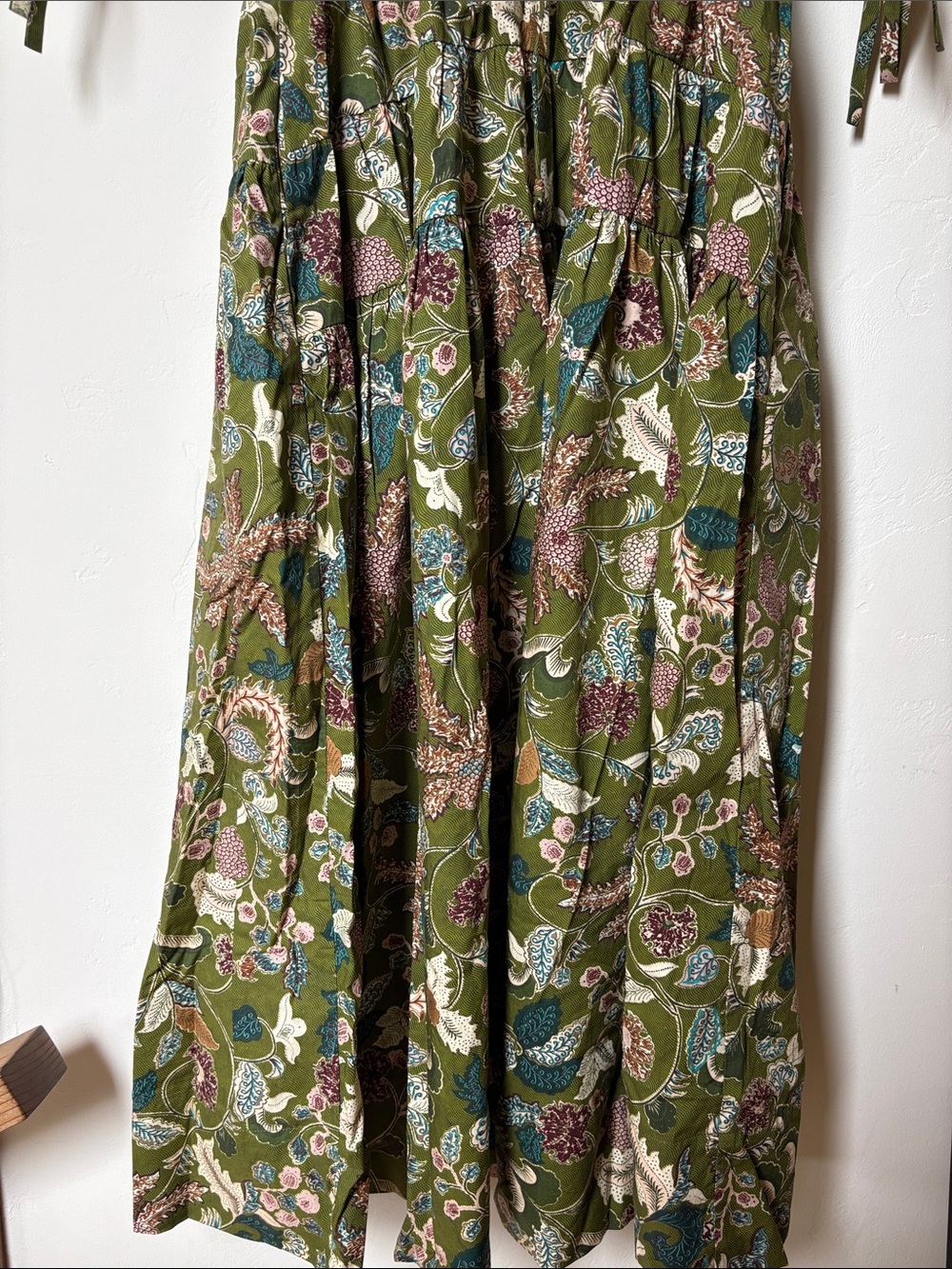 Ulla Johnson Adriana Dress in Lichen Floral Puff-Sleeve Midi Dress - Picture 2 of 5